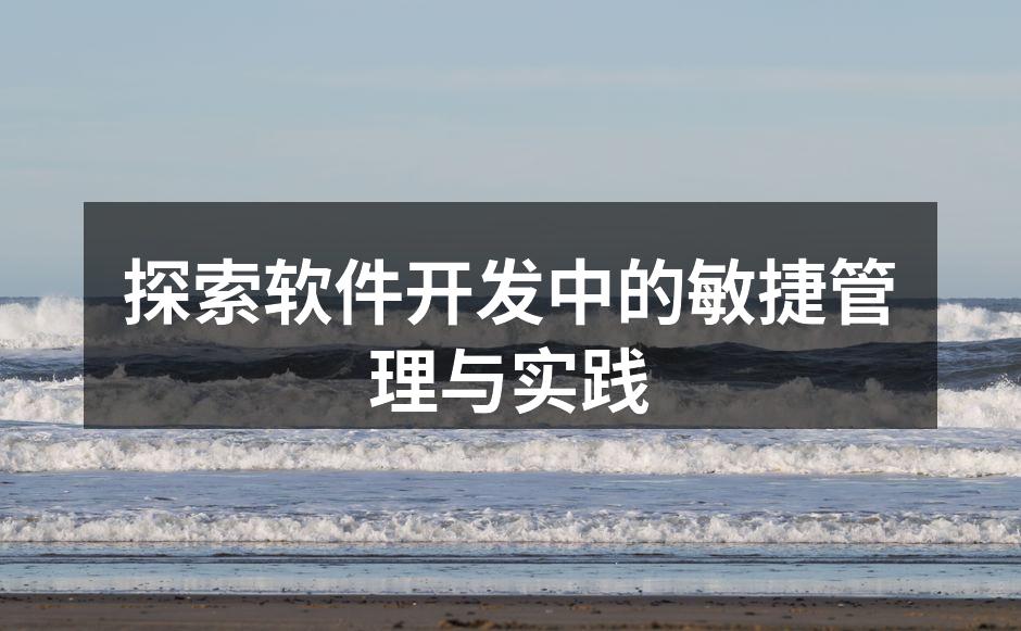 探索软件开发中的敏捷管理与实践