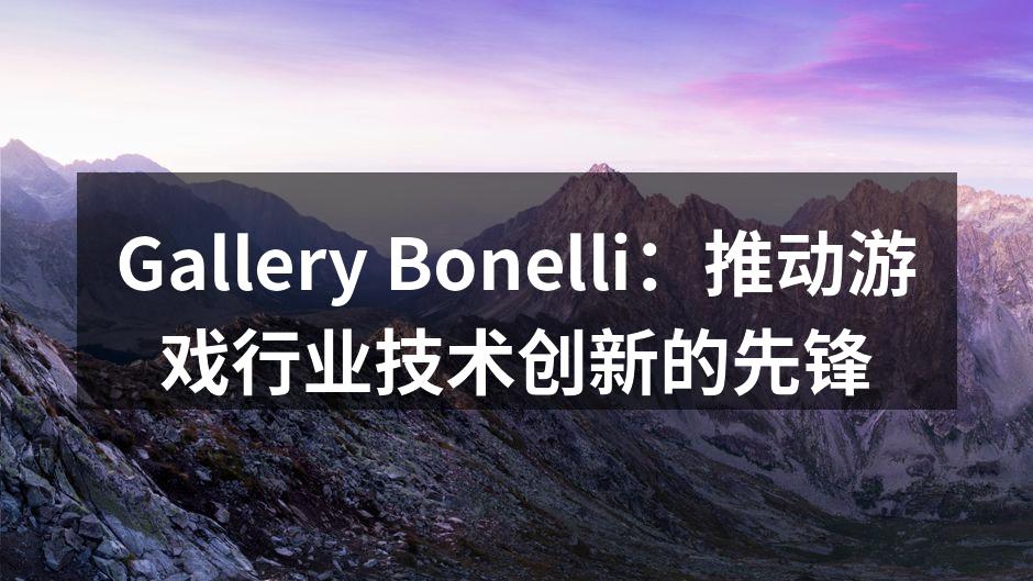 Gallery Bonelli：推动游戏